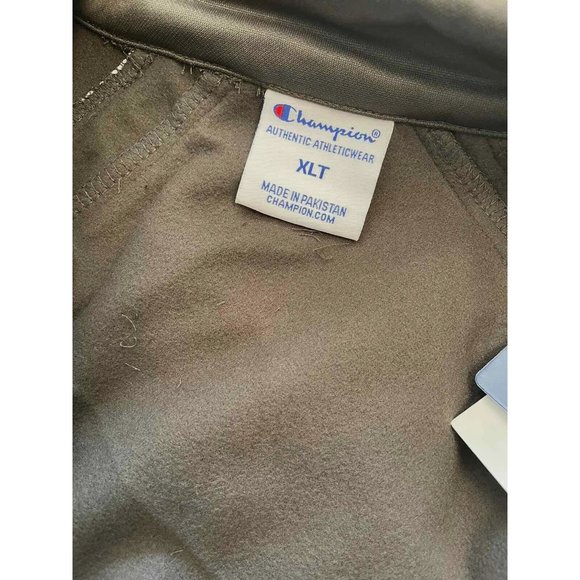 Champion Tricot Track Jacket Men’s XLT Tall Charcoal Poly Fleece Athletic New - Picture 11 of 12